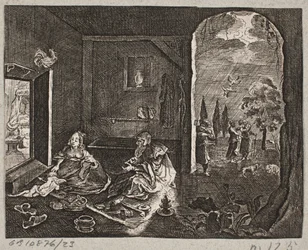Illustration zu Adam Olearius, „Persianischer Rosenthal von einem Sinnreichen Poeten Schich Saadi…“, Schleswig 1660