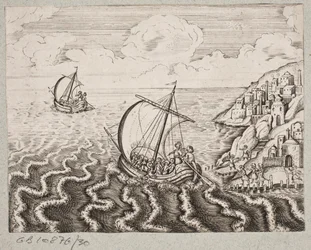 Illustration zu Adam Olearius, „Persianischer Rosenthal von einem sinnreichen Poeten Schich Saadi [...]“, Schleswig 1660