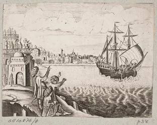 Illustration zu Adam Olearius, "Persianischer Rosenthal von einem sinnreichen Poeten Schich Saadi [...]", Schleswig 1660