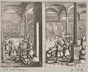 Illustration zu Adam Olearius, "Persianischer Rosenthal von einem Sinnreichen Poeten Schich Saadi [...]", Schleswig 1660