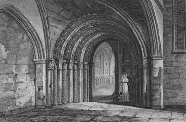 Tür zur Temple Church, London