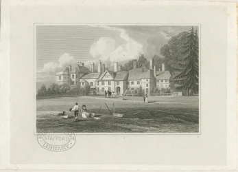 Hagley Hall: Gravur, undatiert [1780-1847]