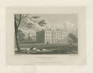 Swynnerton Hall: Gravur, um 1821