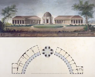 Der Sonnentempel in der Bayreuther Eremitage um 1780