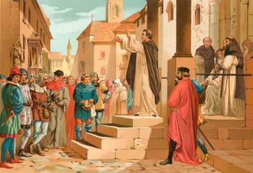 Albertus Magnus predigt in Paris