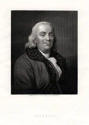 Benjamin Franklin, politische Figur und Staatsmann der Vereinigten Staaten, 19. Jahrhundert