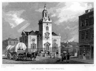 Kirche St. Mary, Whitechapel, London, 1831