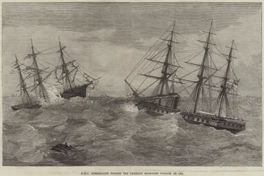 HMS Immortalite findet das Wrack der Margaret Pollock auf See