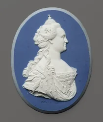 Porträtmedaillon von Kaiserin Katharina II. von Russland, ca. 1775