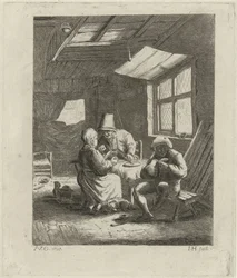 Bauerninterieur (erste Version)