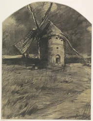 Verfallene Windmühle