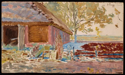 Das Ende des Jahrhunderts - 31. Dezember 1899, Landschaft mit einem Sarg