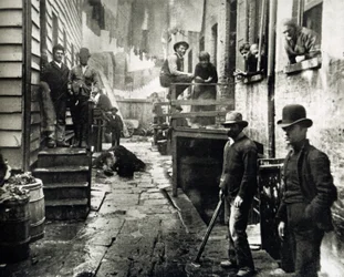 Ansicht von Little Italy, Mulberry Street, New York, USA, um 1890