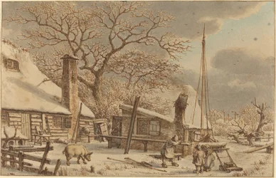 Bauernhof im Winter