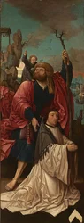 Der heilige Christophorus mit Stifter Canon Dirk Willemsz van Rietwijk