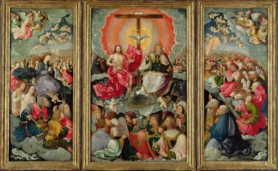Triptychon mit Anbetung der Dreifaltigkeit, 1523