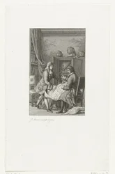 Zar Peter der Große und Bürgermeister Nicolaes Witsen studieren eine Karte