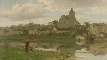 Blick auf Montigny-sur-Loing