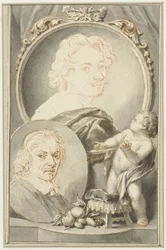 Porträts von Anton van Dyck und Jacob de Bray