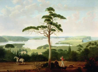Sydney Harbour mit Blick auf die Heads, 1848