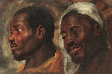 Kopfstudien von zwei afrikanischen Männern