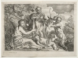Jupiter wird von der Ziege Almathea genährt, 1652