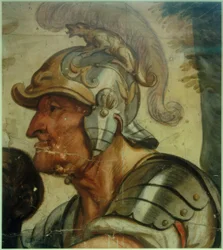 Krieger mit Helm