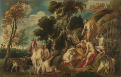 Marsyas misshandelt von den Musen, 1630-1640