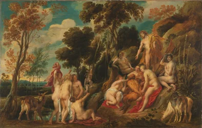Marsyas, von den Musen bestraft