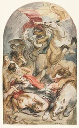 Die Bekehrung des Saulus mit Reiter und Banner, ca. 1645-1647