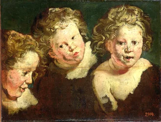 Drei Kinderköpfe, um 1618