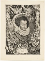 Elisabeth von Bourbon, Königin von Spanien, Platte 13 aus Duces Burgundiae (Herzöge von Burgund)