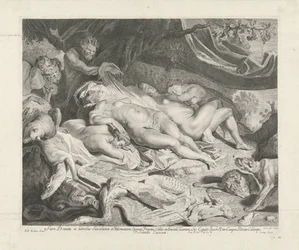 Ruhe von Diana und ihren Nymphen nach der Jagd
