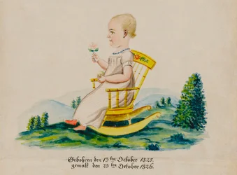 Porträt von Carolina Musser, 1826