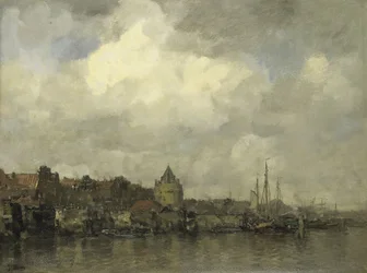 Der Schreierstoren an der Außenseite von Amsterdam