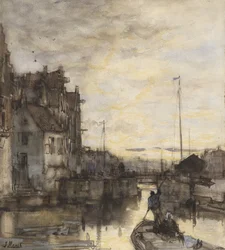 Stadtansicht bei Abend