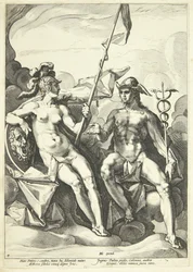 Die Allianz zwischen Athene und Merkur (Hermathena)