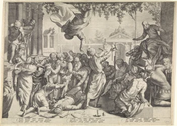 Marcus rettet einen Sklaven vor seiner Folter