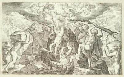 Schlacht zwischen den Göttern und Titanen