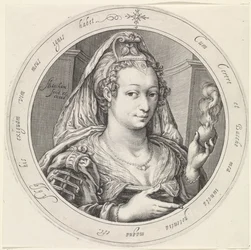 Venus mit brennendem Herzen