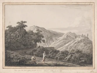 Ansicht in der Nähe der Mühle in Richtung Licenza: Horaz