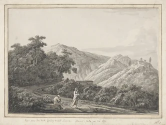 Blick in der Nähe der Mühle in Richtung Licenza: Horaz