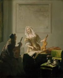 Die Musikstunde, 1671