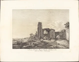 Überreste des Wassers Marzia, Claudia und des alten Aniene