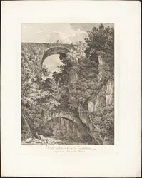 Antike Brücke in Civitá Castellana, volkstümlich Ponte Terano genannt