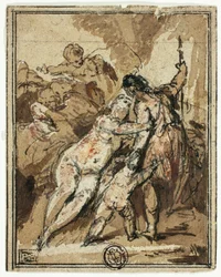 Venus versucht Adonis zu halten