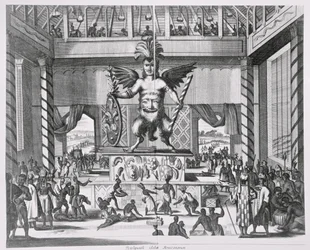 Mexikanischer Gott Huitzilopochtli, aus 