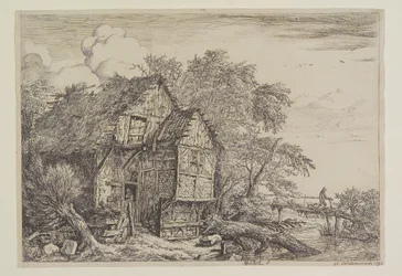 Das Landhaus und der Fußgängersteg