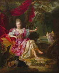 Porträt einer Frau als Diana