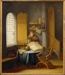 Ein Gelehrter in seinem Arbeitszimmer